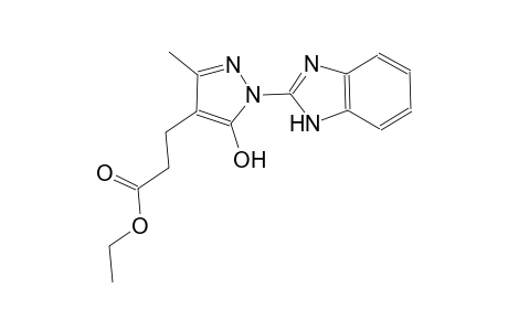 1H-pyrazole-4-propanoic acid, 1-(1H-benzimidazol-2-yl)-5-hydroxy-3-methyl-, ethyl ester