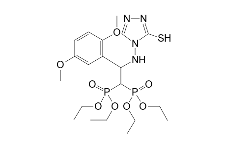 Tetraethyl 2-(2,5-dimethoxyphenyl)-2-(3-mercapto-4H-1,2,4-triazol-4-ylamino)ethane-1,1-diyldiphosphonate