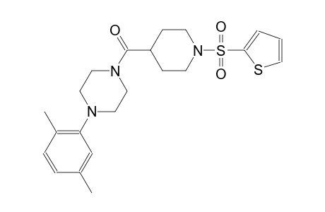 1-(2,5-dimethylphenyl)-4-{[1-(2-thienylsulfonyl)-4-piperidinyl]carbonyl}piperazine