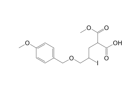 Propanedioic acid, 2-iodo-3-[(4-methoxyphenyl)methoxy]propyl methyl ester, (R)-