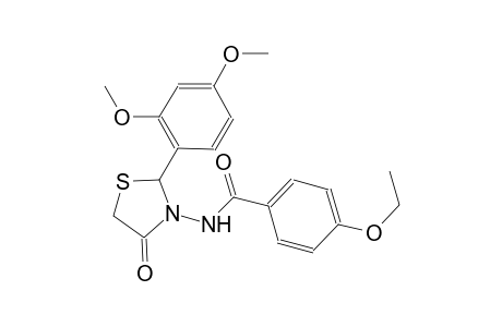 N-[2-(2,4-dimethoxyphenyl)-4-oxo-1,3-thiazolidin-3-yl]-4-ethoxybenzamide