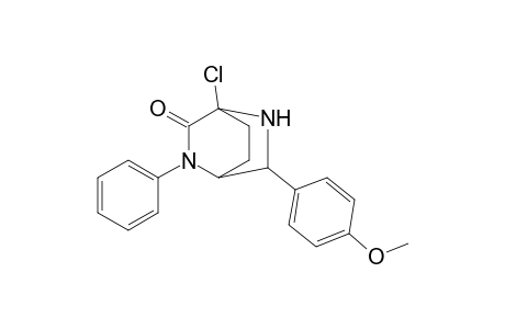 6-(4-Methoxyphenyl)-4-chloro2-phenyl-2,5-diazabicyclo[2.2.2]octan-3-one