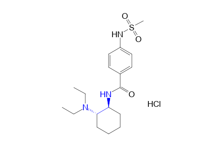(+/-)-N-[(1S)-trans-2-(Diethylamino)cyclohexyl]-p-(methylsulfonamido)benzamide hydrochloride