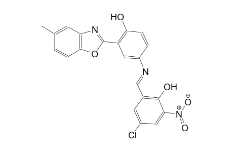 phenol, 4-chloro-2-[(E)-[[4-hydroxy-3-(5-methyl-2-benzoxazolyl)phenyl]imino]methyl]-6-nitro-