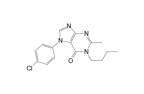 6H-Purin-6-one, 1-butyl-7-(4-chlorophenyl)-1,7-dihydro-2-methyl-