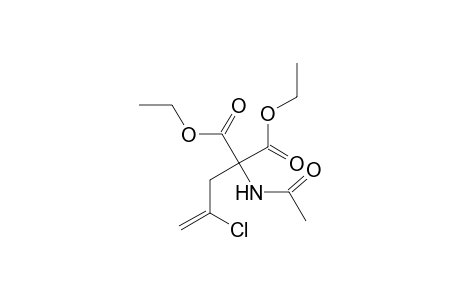 Propanedioic acid, (acetylamino)(2-chloro-2-propenyl)-, diethylester