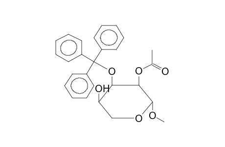 METHYL 2-O-ACETYL-3-O-TRITYL-BETA-D-RIBOPYRANOSIDE
