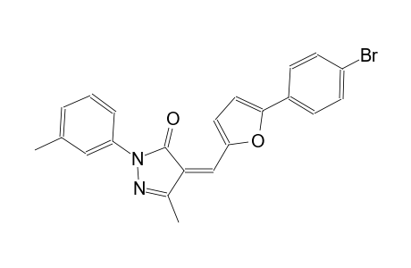 (4Z)-4-{[5-(4-bromophenyl)-2-furyl]methylene}-5-methyl-2-(3-methylphenyl)-2,4-dihydro-3H-pyrazol-3-one