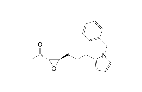 1-((2S*,3R*)-3-(3-(1-Benzyl-1H-pyrrol-2-yl)propyl)oxiran-2-yl)ethan-1-one