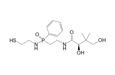 P-{2-[(2'R)-2',4'-Dihydroxy-3',3'-dimethylbutanoylamino]ethyl}-N-(2''-mercaptoethyl)-P-phenylphosphinamide