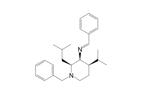 (2S,3S,4R)-N-(Benzyl-3-(N-benzylideneamino)-3-isopropenyl-2-(2-methylpropyl)piperidine