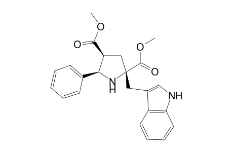 Dimethyl 2-(3'-indolylmethyl)-c-5-phenylpyrrolidine-r-2,c-4-dicarboxylate
