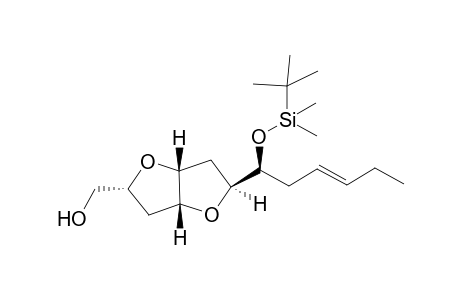 (3aR*,8aR*)-2(R*)-[1(S*)-[[Dimethyl(1,1-dimetrhylethyl)silyl]oxy]-3(E)-hexenyl]-5(S*)-(hydroxymethyl)tetrahydrofuro[3,2-b]tetrahydrofuran