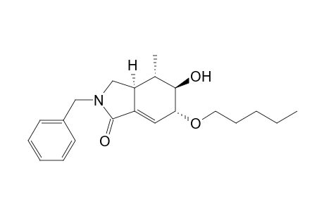 1H-Isoindol-1-one, 2,3,3a,4,5,6-hexahydro-5-hydroxy-4-methyl-6-(pentyloxy)-2-(phenylmethyl)-, (3a.alpha.,4.alpha.,5.beta.,6.alpha.)-