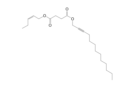 Succinic acid, tridec-2-yn-1-yl cis-pent-2-en-1-yl ester