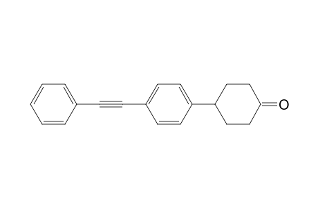 4-[4-(2-phenylethynyl)phenyl]-1-cyclohexanone