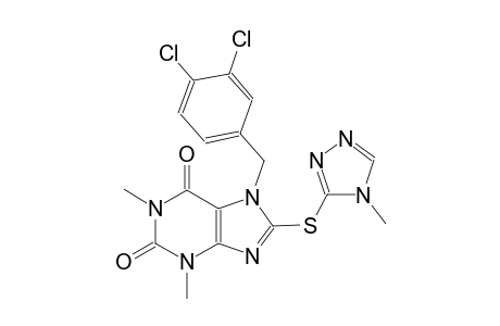 1H-purine-2,6-dione, 7-[(3,4-dichlorophenyl)methyl]-3,7-dihydro-1,3-dimethyl-8-[(4-methyl-4H-1,2,4-triazol-3-yl)thio]-