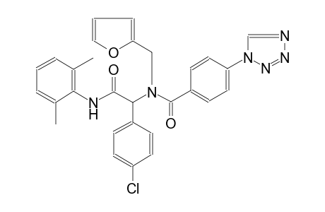 benzeneacetamide, 4-chloro-N-(2,6-dimethylphenyl)-alpha-[(2-furanylmethyl)[4-(1H-tetrazol-1-yl)benzoyl]amino]-