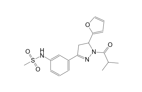 N-{3-[5-(2-furyl)-1-isobutyryl-4,5-dihydro-1H-pyrazol-3-yl]phenyl}methanesulfonamide