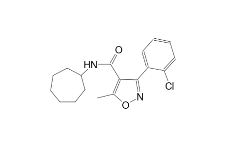 3-(2-chlorophenyl)-N-cycloheptyl-5-methyl-4-isoxazolecarboxamide