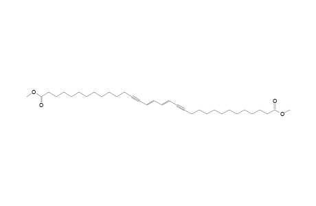 Dimethyl dotriaconta-15,17-diene-13,19-diynedioate