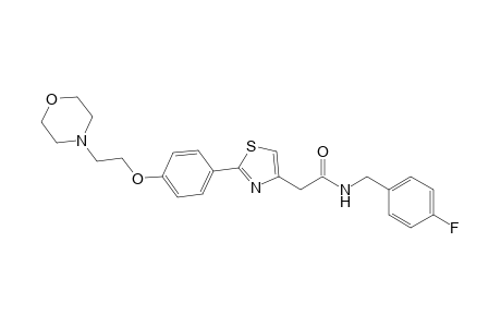 N-(4-Fluorobenzyl)-2-(2-(4-(2-morpholinoethoxy)phenyl)thiazol-4-yl)acetamide