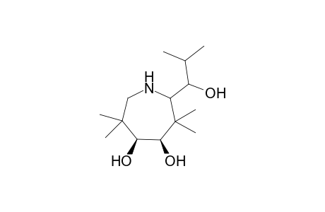 cis-N-2-(1-Hydroxy-2-methylpropyl)-3,3,6,6-tetramethyl-1-azacycloheptane-4,5-diol