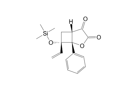 (1R*,5S*,7S*)-1-PHENYL-7-TRIMETHYLSILYLOXY-7-VINYL-2-OXABICYCLO-[3.2.0]-HEPTANE-3,4-DIONE