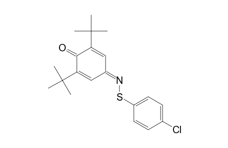 N-(4-CHLOROPHENYL)-THIO-2,6-DI-TERT.-BUTYL-1,4-BENZOQUINONIMINE