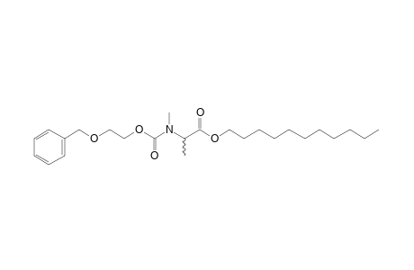 dl-Alanine, N-methyl-N-(2-benzyloxyethoxycarbonyl)-, undecyl ester