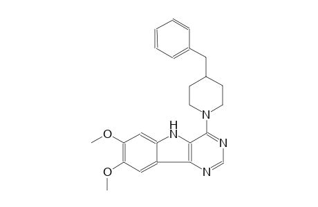4-(4-benzyl-1-piperidinyl)-7,8-dimethoxy-5H-pyrimido[5,4-b]indole