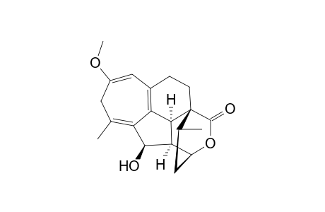 3,4-Dihydroxy-7-methoxy-1,5-dimethyl-1,2,3,3a,6,9,10,10b-octahydro-cyclohept[bc]acenaphthylene-10a(1H)-carboxylic acid - 10a,3-lactone
