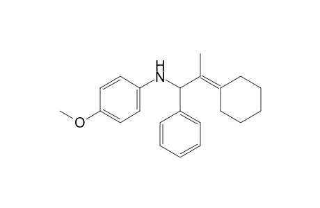 N-(2-Cyclohexylidene-1-phenylpropyl)-4-methoxyaniline