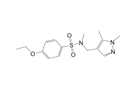 N-((1,5-dimethyl-1H-pyrazol-4-yl)methyl)-4-ethoxy-N-methylbenzenesulfonamide