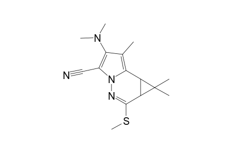 5-N,N-Dimethylamino-1,1,6-trimethyl-2-methylsulfanyl-1a,6b-dihydro-c1H-3,3a-diazacyclopropa[e]indene-4-carbonitrile