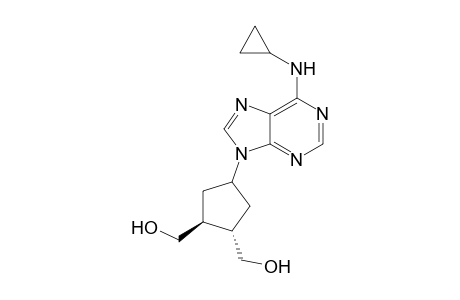 [(1S,2S)-4-[6-(cyclopropylamino)-9-purinyl]-2-(hydroxymethyl)cyclopentyl]methanol