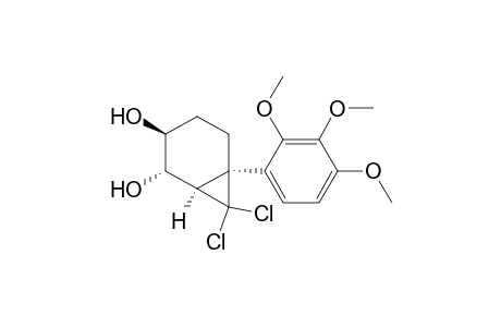 (1.alpha.,2.alpha.,3.beta.,6.alpha.)-7,7-dichloro-6-(2',3',4'-trimethoxyphenyl)bicyclo[4.1.0]heptane-2,3-diol