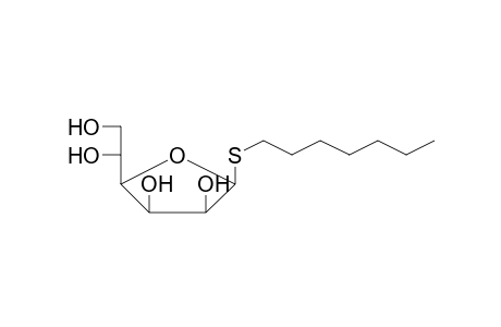 .alpha.-D-Mannothiofuranoside, S-n-heptyl-