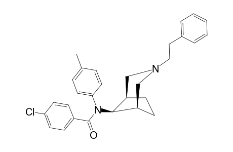 3-PHENETHYL-8-BETA-[N-(PARA-TOLYL)-PARA-CHLOROBENZAMIDO]-3-AZABICYClO-[3.2.1]-OCTANE