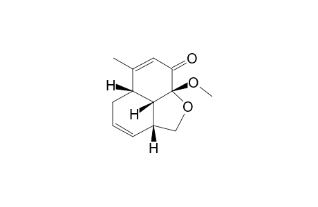 (2aR*,5aS*,8aR*,8bS*)-8a-Methoxy-6-methyl-2a,5,5a,8,8a,8b-hexahydro-2H-benzo[cd]isobenzofuran-8-one