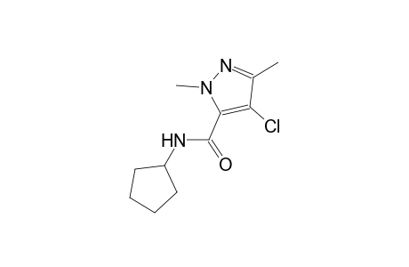 4-chloro-N-cyclopentyl-1,3-dimethyl-1H-pyrazole-5-carboxamide