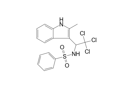 N-[2,2,2-Trichloro-1-(2-methyl-1H-indol-3-yl)ethyl]benzenesulfonamide