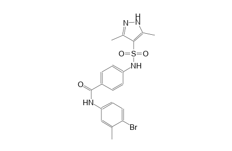 N-(4-bromo-3-methylphenyl)-4-{[(3,5-dimethyl-1H-pyrazol-4-yl)sulfonyl]amino}benzamide