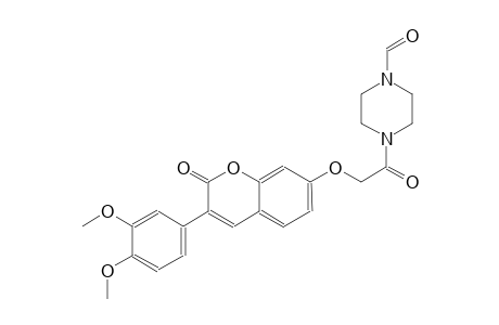 1-piperazinecarboxaldehyde, 4-[[[3-(3,4-dimethoxyphenyl)-2-oxo-2H-1-benzopyran-7-yl]oxy]acetyl]-