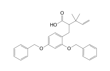 2-(1,1-Dimethylallyl)-2,3-dihydro-o-benzyl-p-benzyloxycoumaric acid