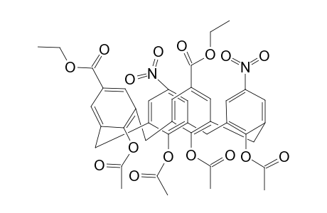25,26,27,28-Tetraacetoxy-5,17-bis(ethoxycarbonyl)-11,23-dinitrocalix[4]arene