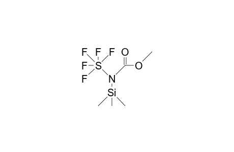 N-(Pentafluorosulfanyl-trimethylsilyl)-carbamic acid, methyl ester