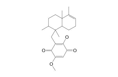 2-HYDROXY-5-METHOXY-3-[(1,2,4A,5-TETRAMETHYL-1,2,3,4,4A,7,8,8A-OCTAHYDRO-NAPHTHALEN-1-YL)-METHYL]-PARA-BENZOQUINONE;ISO-SPONGIAQUINONE