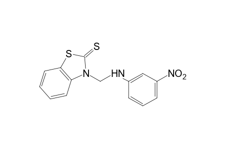 3-[(m-nitroanilino)methyl]-2-benzothiazolinethione