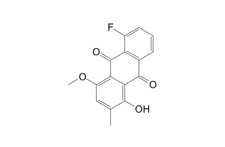 9,10-Anthracenedione, 5-fluoro-1-hydroxy-4-methoxy-2-methyl-